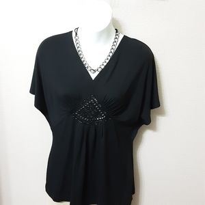 Apostrophe V Neck Blouse Maternity.